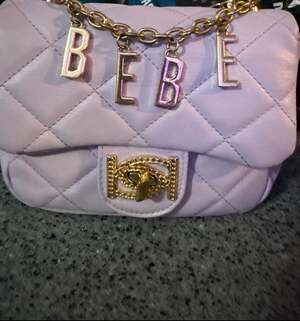 Bebe Women's Wyatt Shoulder Small Purse Bag Lilac